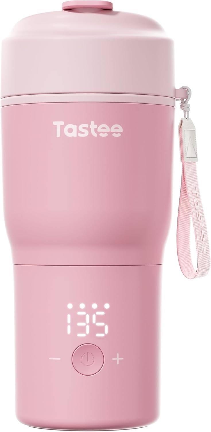 Tastee Heated Coffee Mug – 12oz Portable Travel Mug with 1℉ Precise Temperature