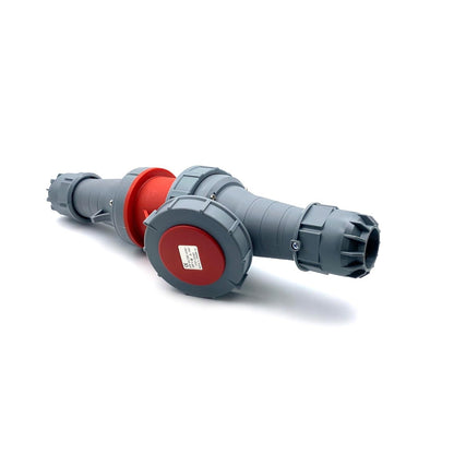 1 Set 63A 4Pin Industrial Connector Plug Socket, 4Pin 63A 380V-415V 3P+E 6H IP67