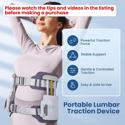 Professional Lumbar Traction Device,Herniated Disc Back Pain Relief Device,