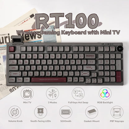 EPOMAKER RT100 97 Keys Gasket BT5.0/2.4G/USB-C Mechanical Keyboard