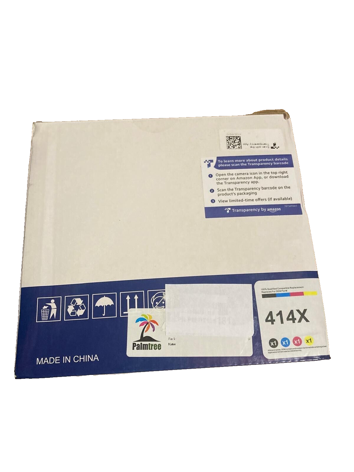 PALMTREE 414X W2020X Toner Replacement for HP 414X Toner Cartridges 4 Pack High