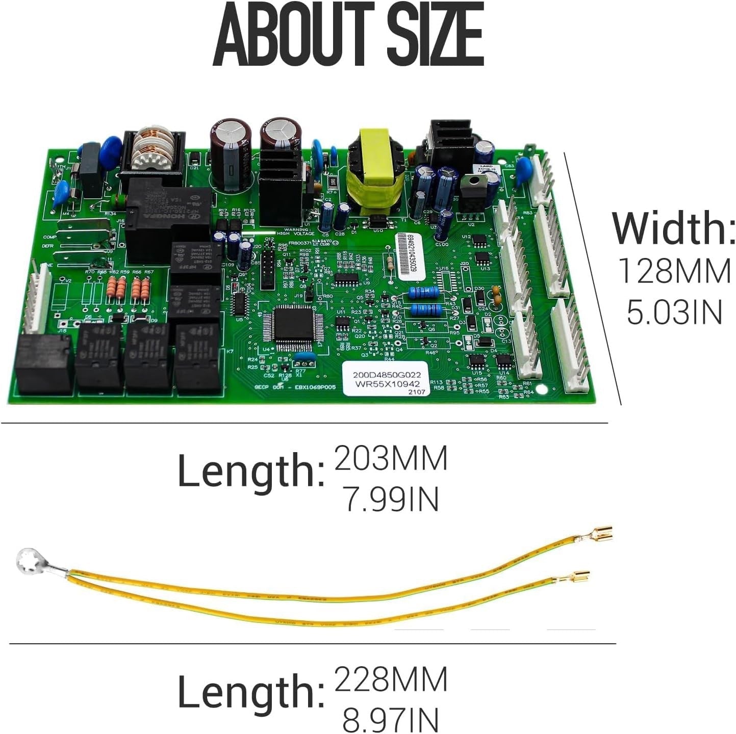 WR55X10942C WR55X10942 Replacement Control Board for GE Refrigerator Replace WR5