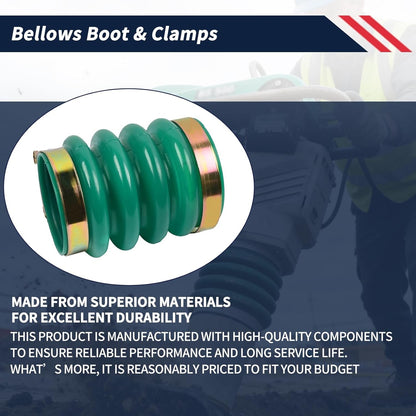 0177355 Bellows Boot with 2PCS Clamps for Jumping Jack Rammers 5000177355 010.