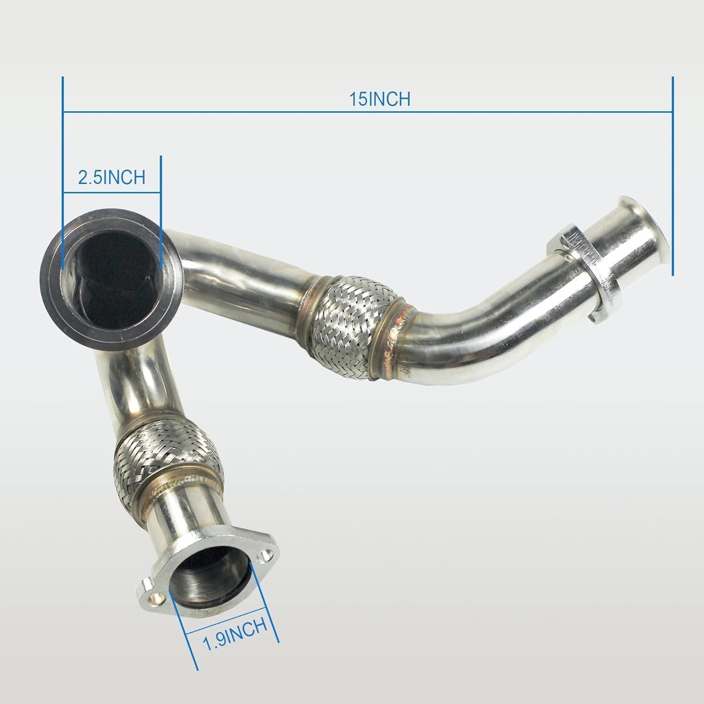 JDMSPEED New Turbocharger Y-Pipe Up Pipe Kit With Gasket Replacement For Ford 6