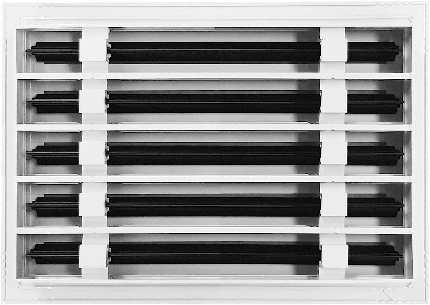 14x10 Modern AC Vent Cover - Decorative White Air Vent - Standard Linear Slot Di