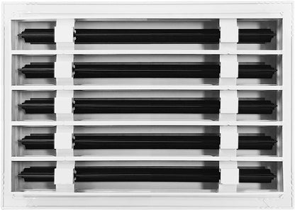 14x10 Modern AC Vent Cover - Decorative White Air Vent - Standard Linear Slot Di