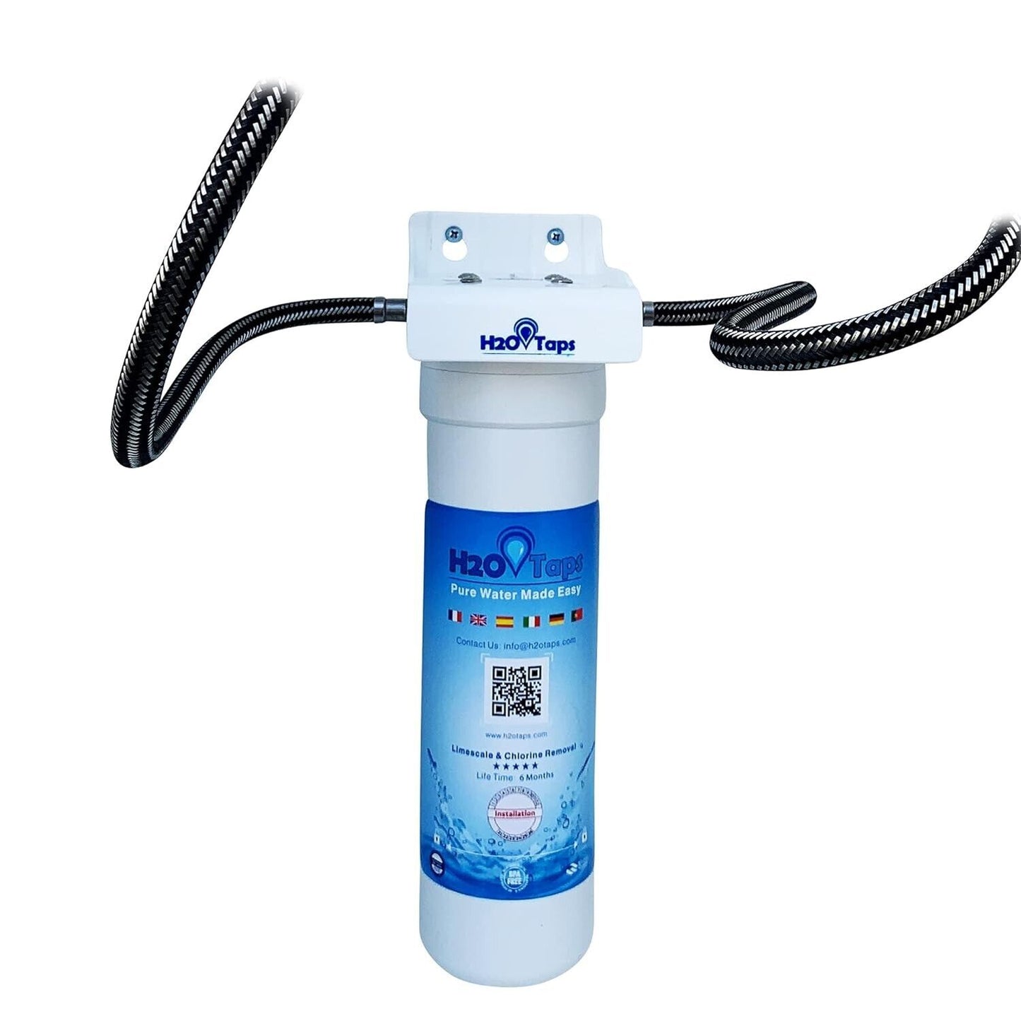 H2O Taps Under Sink Water Filter – Water Purifier, Filter System, Reduces Limesc
