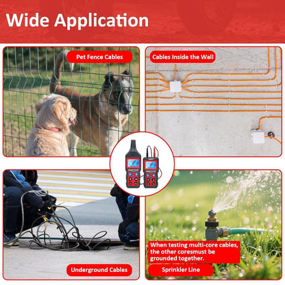 Underground Cable Locator, Rocky Mars Cable Tester Wire Tracker, NF826