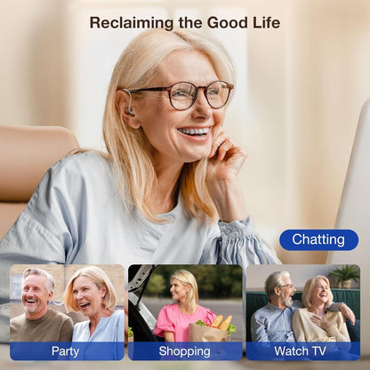 Hearing Aids for Seniors Rechargeable with Noise Cancelling, Hearing Amplifier