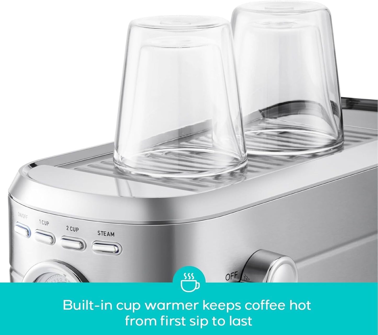 CASABREWS CM5418 Espresso Machine 20 Bar, Compact Espresso Maker with Steam Milk