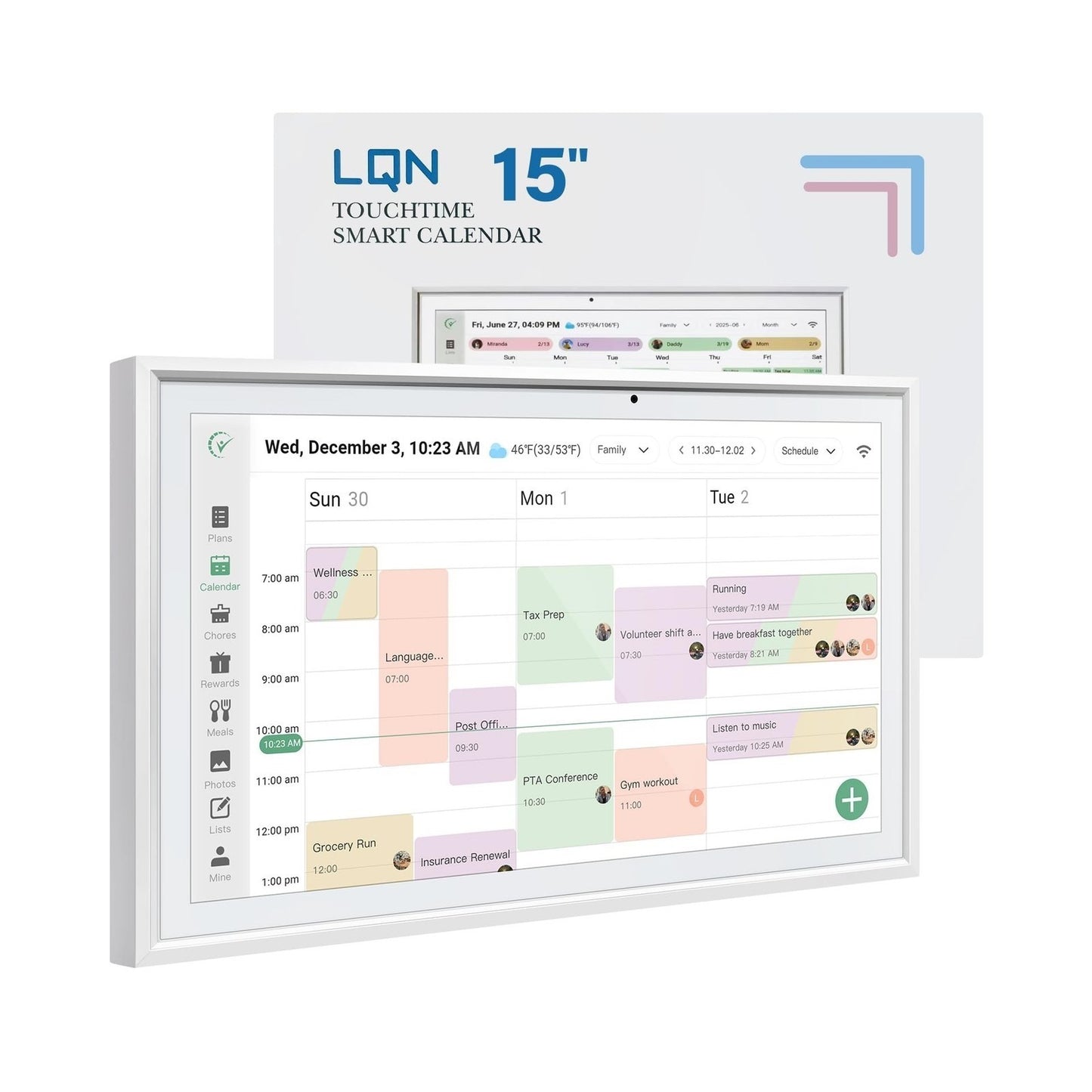 Digital Calendar 15.6 Inch Smart Electronic Family Planner with Chore Chart