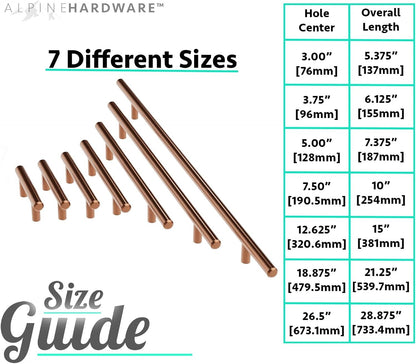 ALPINE HARDWARE American Owned Solid Stainless Steel Euro Bar Cabinet 25-Pack