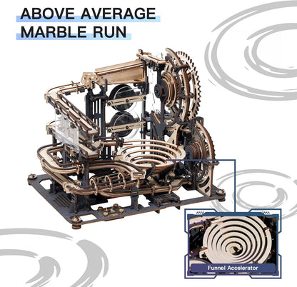 ROBOTIME 3D Wooden Puzzles Marble Run Link Pack LGA01 Connector Kit for Adults