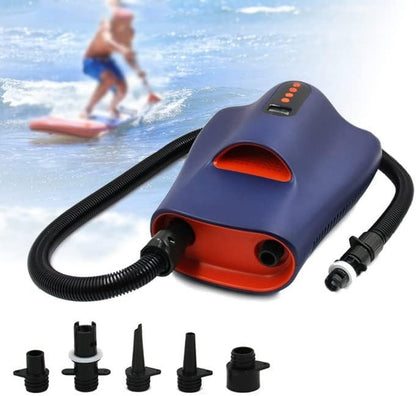 22PSI SUP Electric Air Pump, Portable High Pressure Pump with 6 Nozzles, Auto-Of