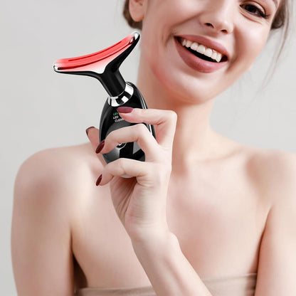Facial Massager for Face and Neck, Red-Light-Therapy-for-Face and Neck, Face cul