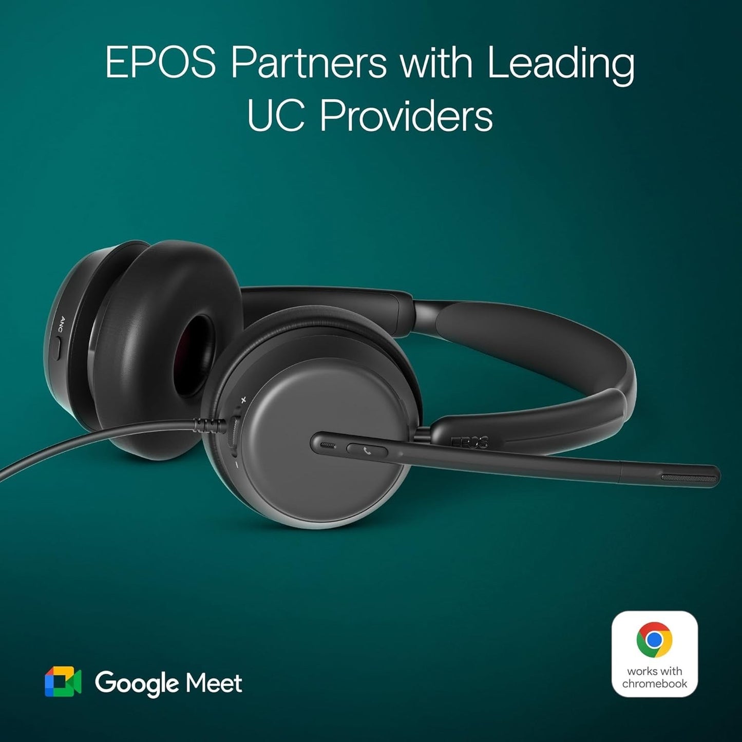 EPOS IMPACT 860 ANC Dual-sided Wired Headset With Active Noise Cancelation