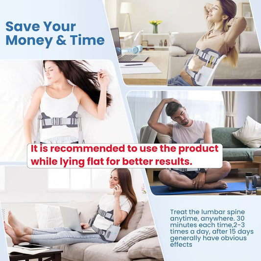 Professional Lumbar Traction Device,Herniated Disc Back Pain Relief Device,