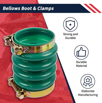 0177355 Bellows Boot with 2PCS Clamps for Jumping Jack Rammers 5000177355 010.