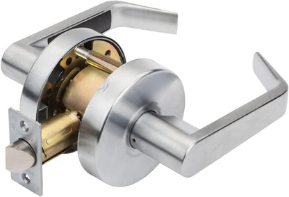 Dynasty Hardware AUG-30-26D Grade 2 Commercial Duty Passage Lever, ADA, Satin