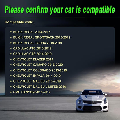 Alternator Compatible with 2013-2019 Malibu ATS 2014-2019 Impala CTS 2015-2016