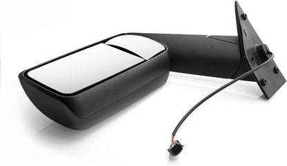 YUANONE Black Door Mirror Assembly Fit Freightliner Cascadia 2018 2019 2020 2021