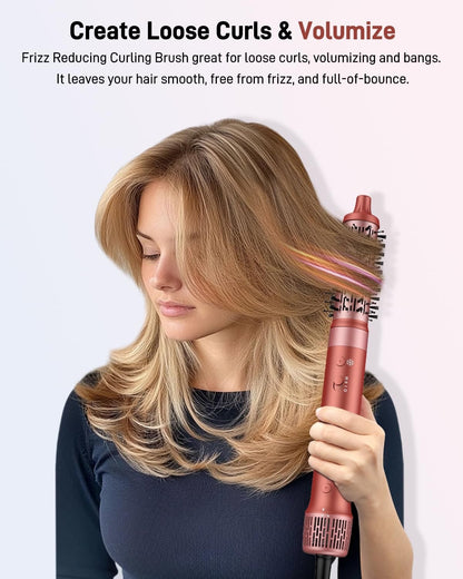 HITTIONA 5 in 1 High-Speed Hair Dryer Brush - Hot Air Styler & Hair Styler, Fast