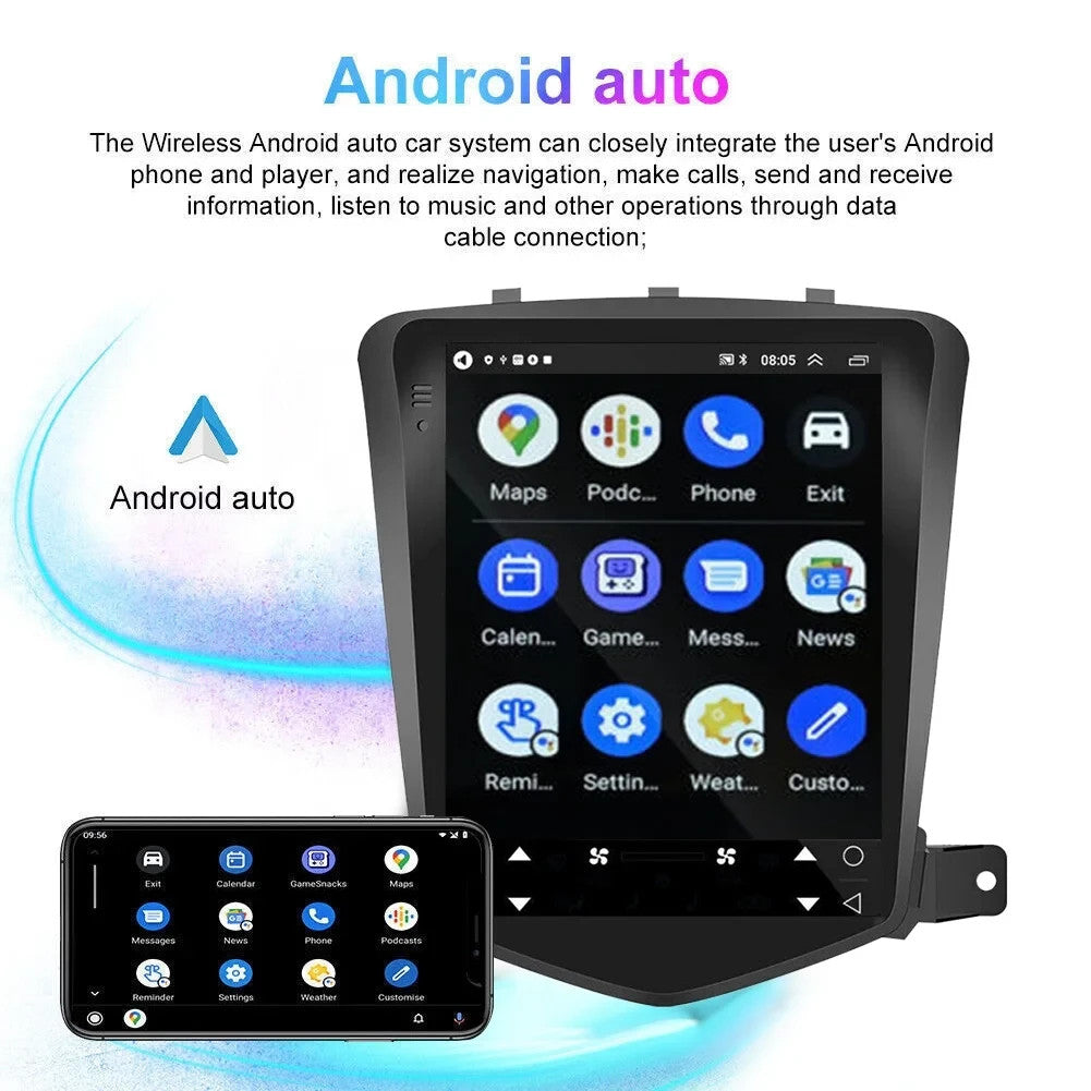 HUOEPU Car Radio for Chevrolet Chevy Cruze 2009-2015 9.7 inch Android 13 Car
