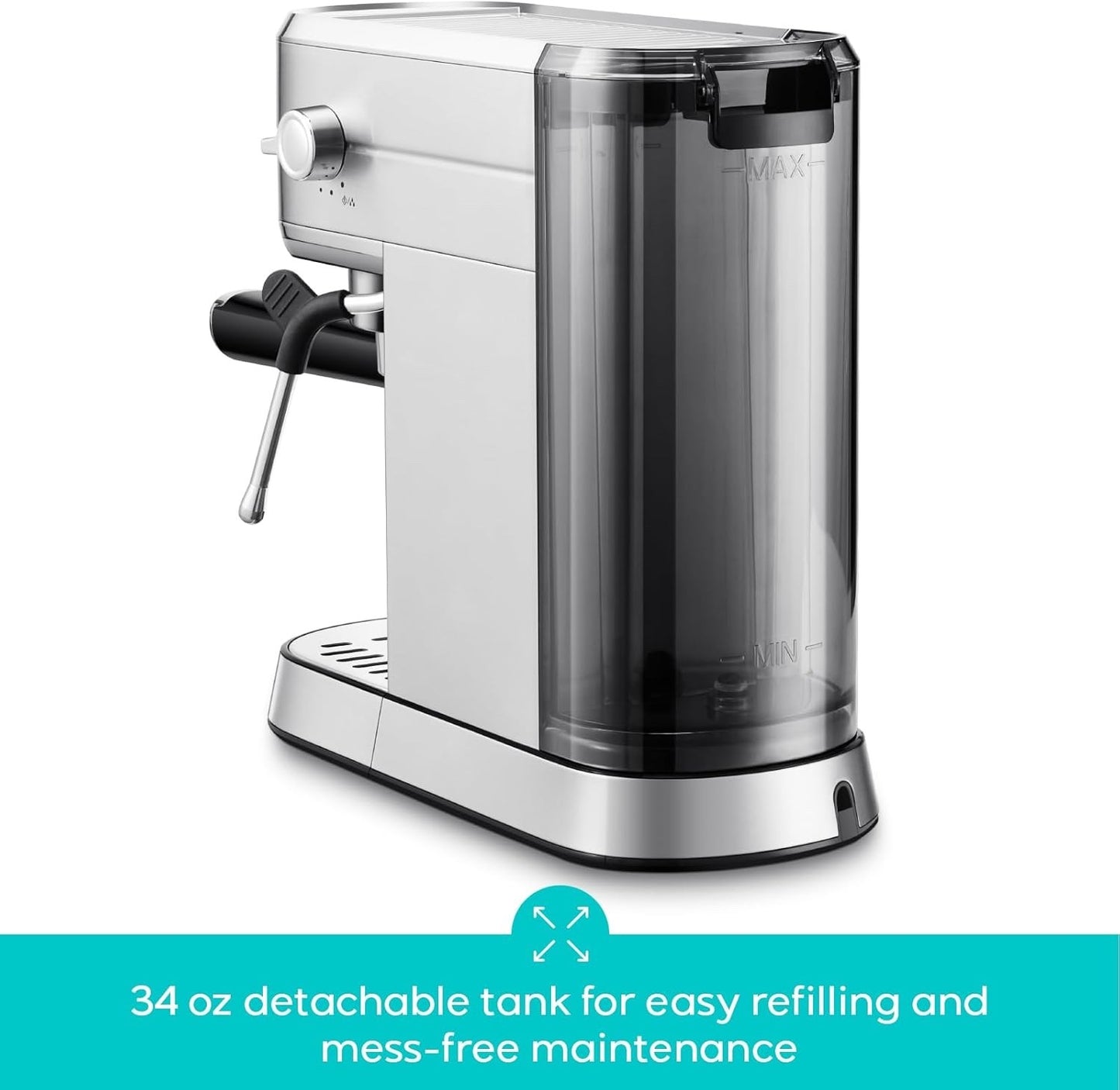 CASABREWS CM5418 Espresso Machine 20 Bar, Compact Espresso Maker with Steam Milk