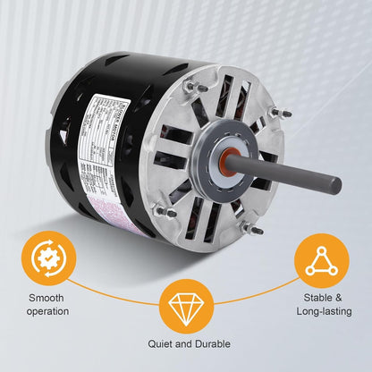 L1056 Sleeve Bearing Direct Drive Blower Motor 1/2 HP, 1075 RPM, 3 Speed, 115 V