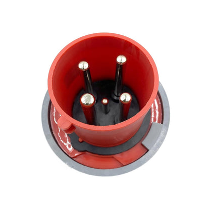 1 Set 63A 4Pin Industrial Connector Plug Socket, 4Pin 63A 380V-415V 3P+E 6H IP67