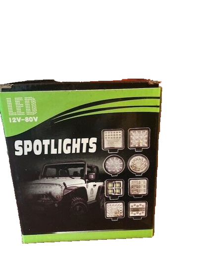 MUVKQC LED Tractor Lights,10PCS 4.5inch Square LED Work Light,177W 175000LM Spot