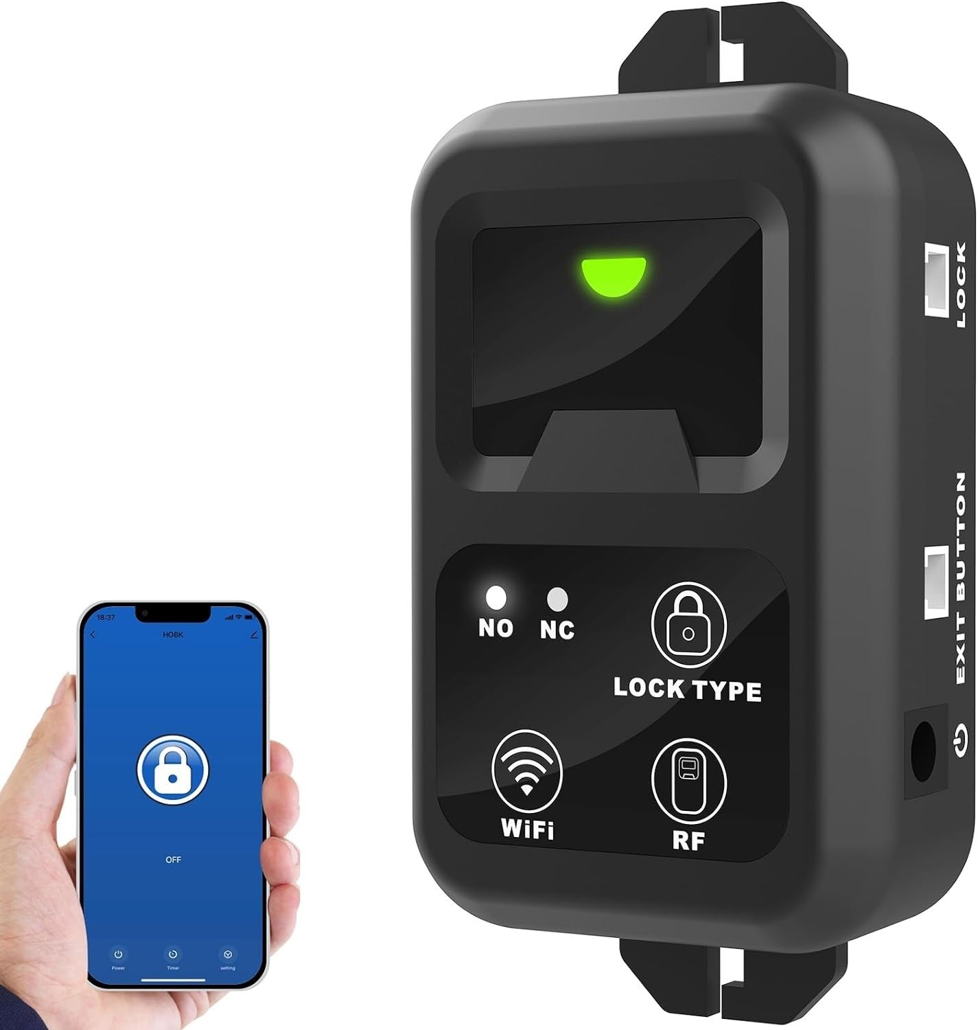 UHPPOTE 2.4GHz WiFi Remote Access Control System 1200lb Electric Magnetic Door