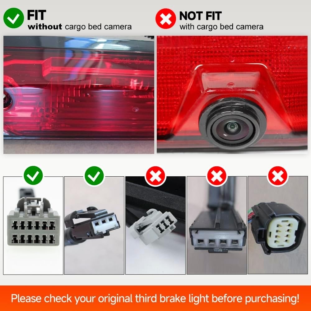 Led Third Brake Light for 15-20 F'ord F150 17-22 F250 F350 Super Duty Ranger