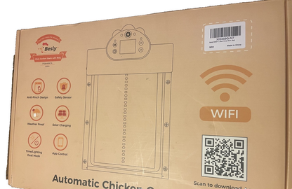 Besly HD AI Camera Automatic Chicken Coop Door, WiFi Solar Powered