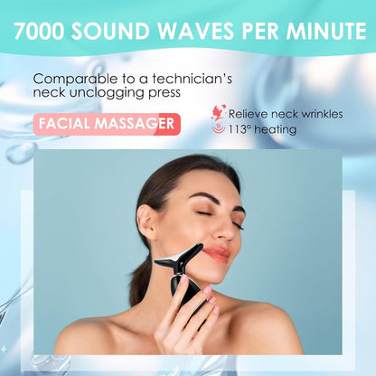 Facial Massager for Face and Neck, Red-Light-Therapy-for-Face and Neck, Face cul