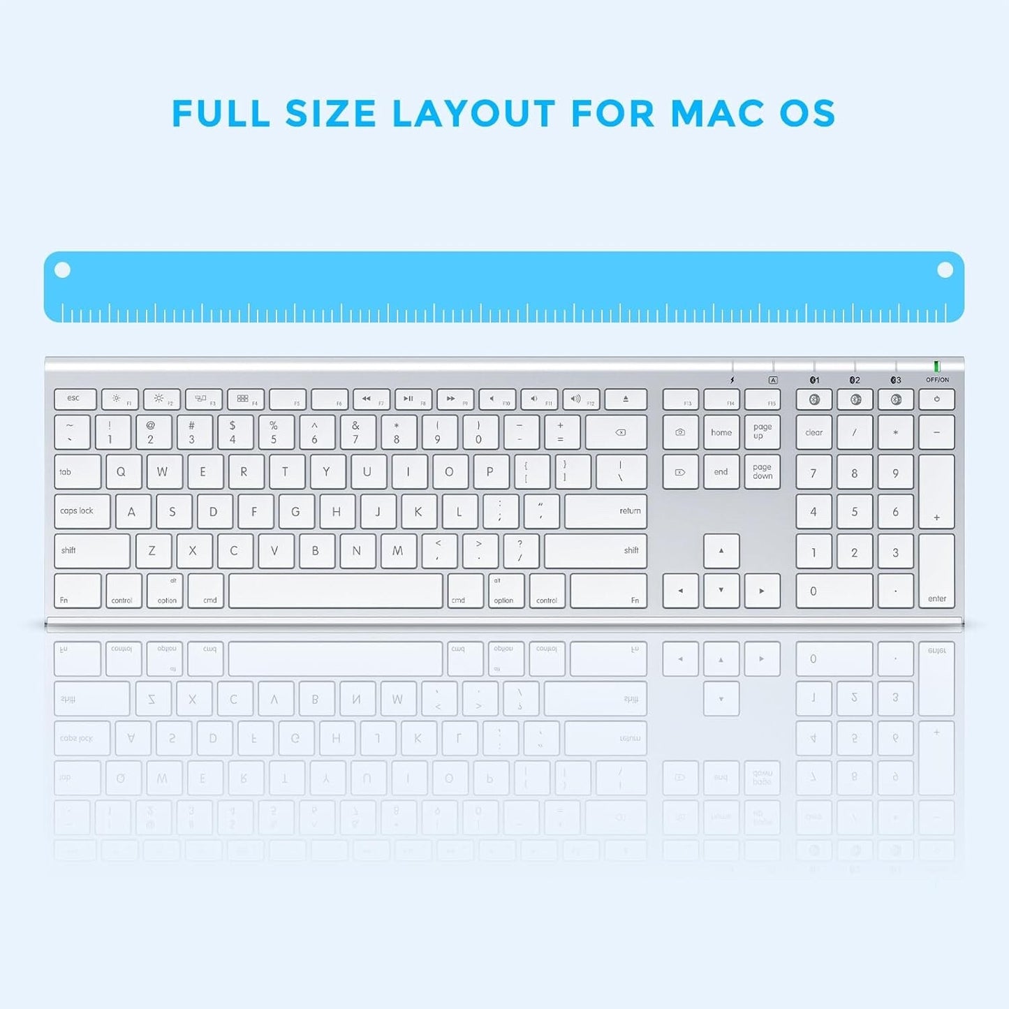 Bluetooth Keyboard Mouse for Mac, Ultra Slim Wireless Keyboard Mouse Combo