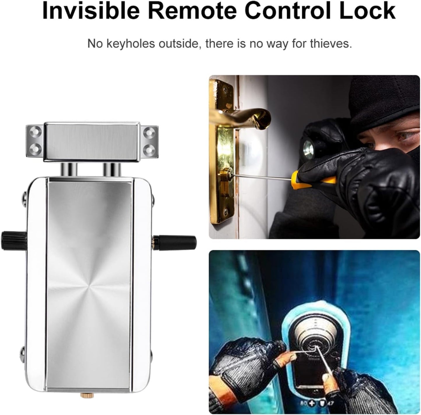 Remote Control Electronic Intelligent Door Lock, Smart Wireless,Electronic