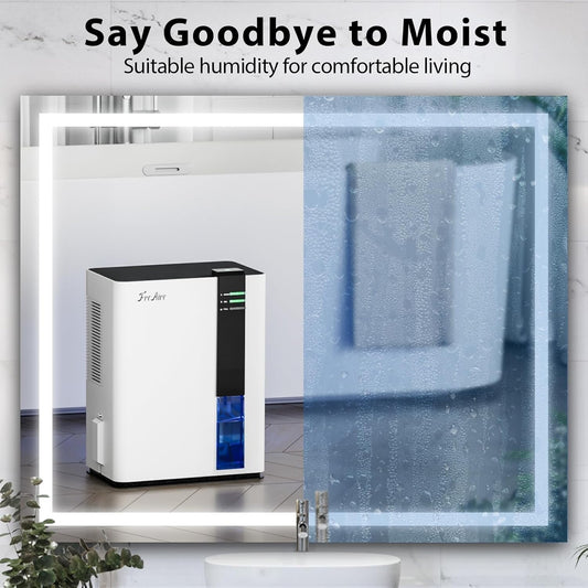 FreAire Dehumidifier for Bathroom, Auto Shut Off | Quiet | 88 OZ Water Tank