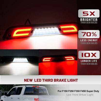 Led Third Brake Light for 15-20 F'ord F150 17-22 F250 F350 Super Duty Ranger