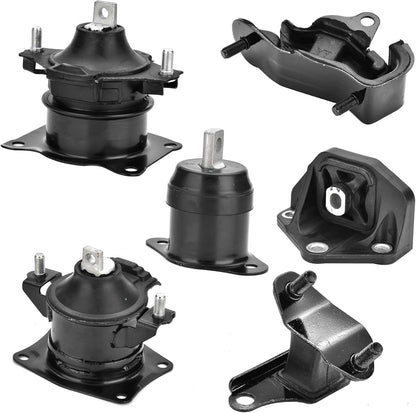6PCS Engine Motor Mount Set Compatible with Honda Accord 3.0L 2003-2007 Auto