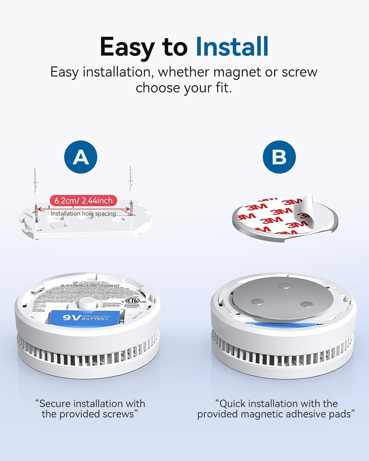 SITERWELL 10 Year Battery Smoke Detector 12 Pack LOT