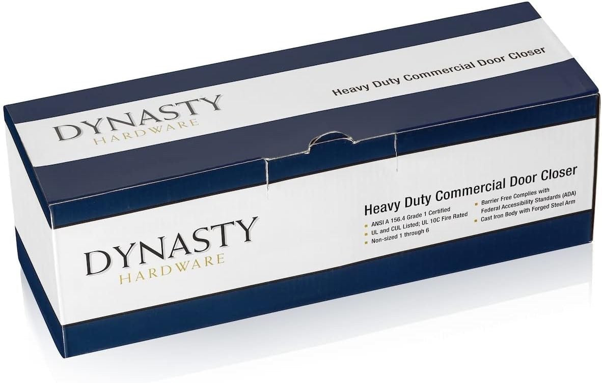 Dynasty Hardware Door Closer, Grade 1 Heavy Duty Commercial Hydraulic Closer