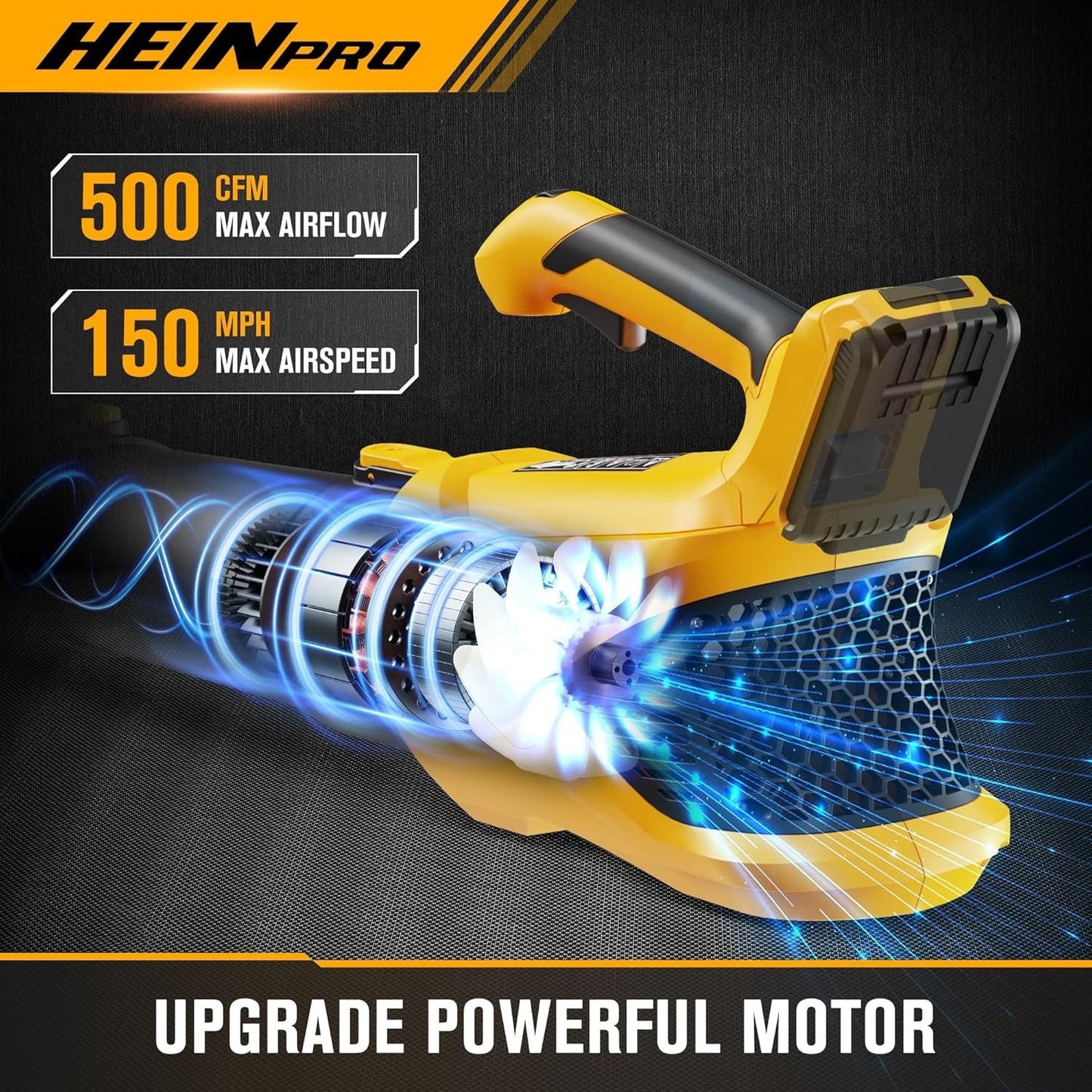 Cordless Leaf Blower Compatible with Dewalt 20V Max Battery, 500CFM/150MPH