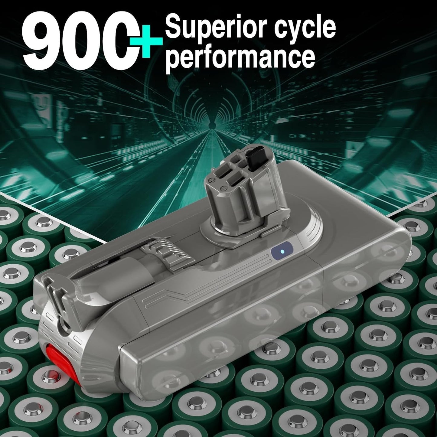 EGR 9000mAh V11/V15 Battery Replacement Compatible with Dyson