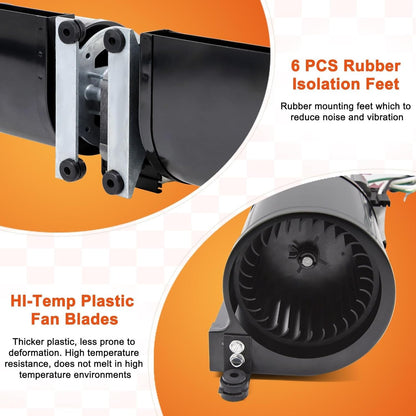 Adviace Fireplace Fan Kit for Regency Wood & Gas Stove, 910-157/P Blower Kit