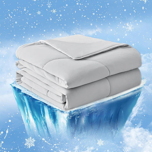 Cozy Bliss Cooling Comforter King Size, Cooling Blankets for Hot Sleepers and Ni