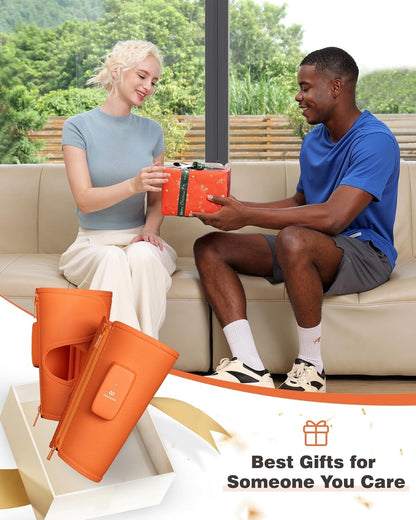 Cordless Calf Massager with Heat and Compression for Circulation and Restless Le