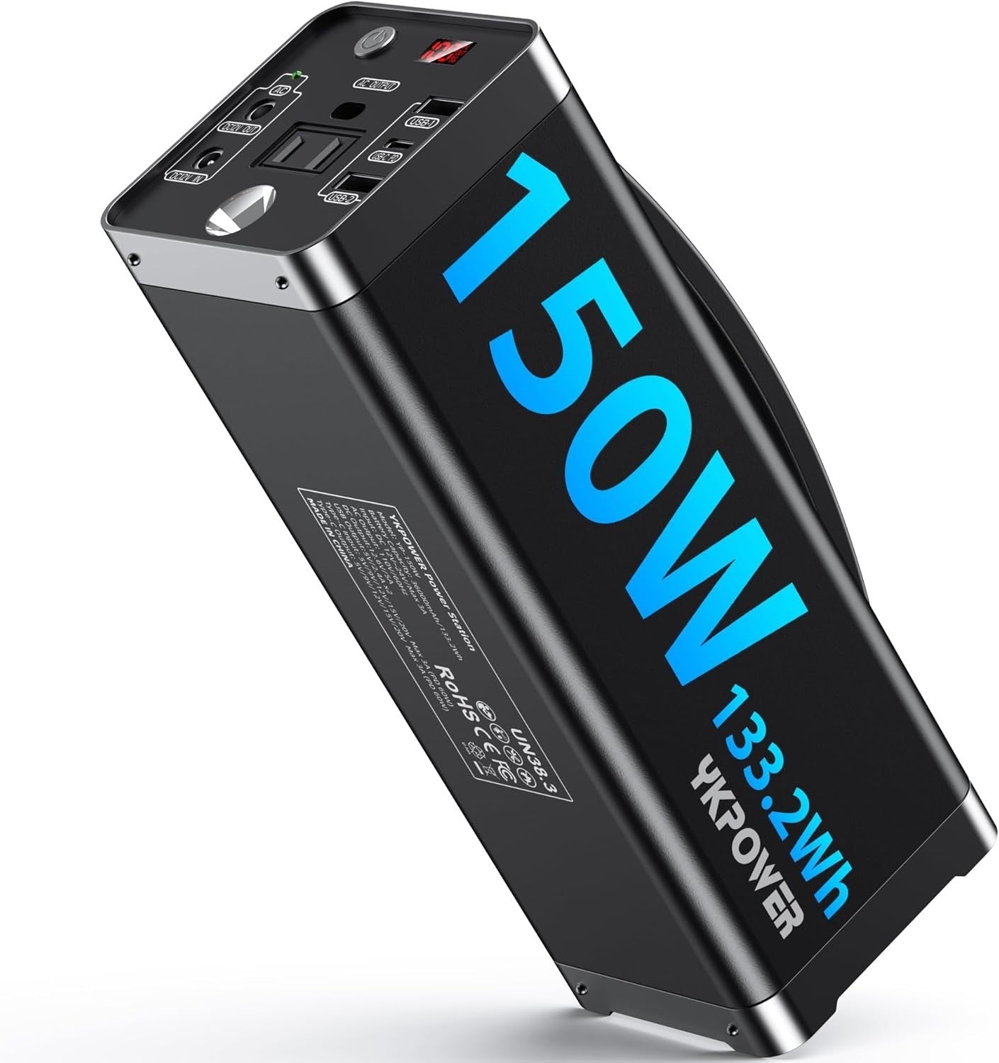 Portable Power Station 150W, 133.2 Wh/36000mAh Fast Charging, Rechargeable Gener