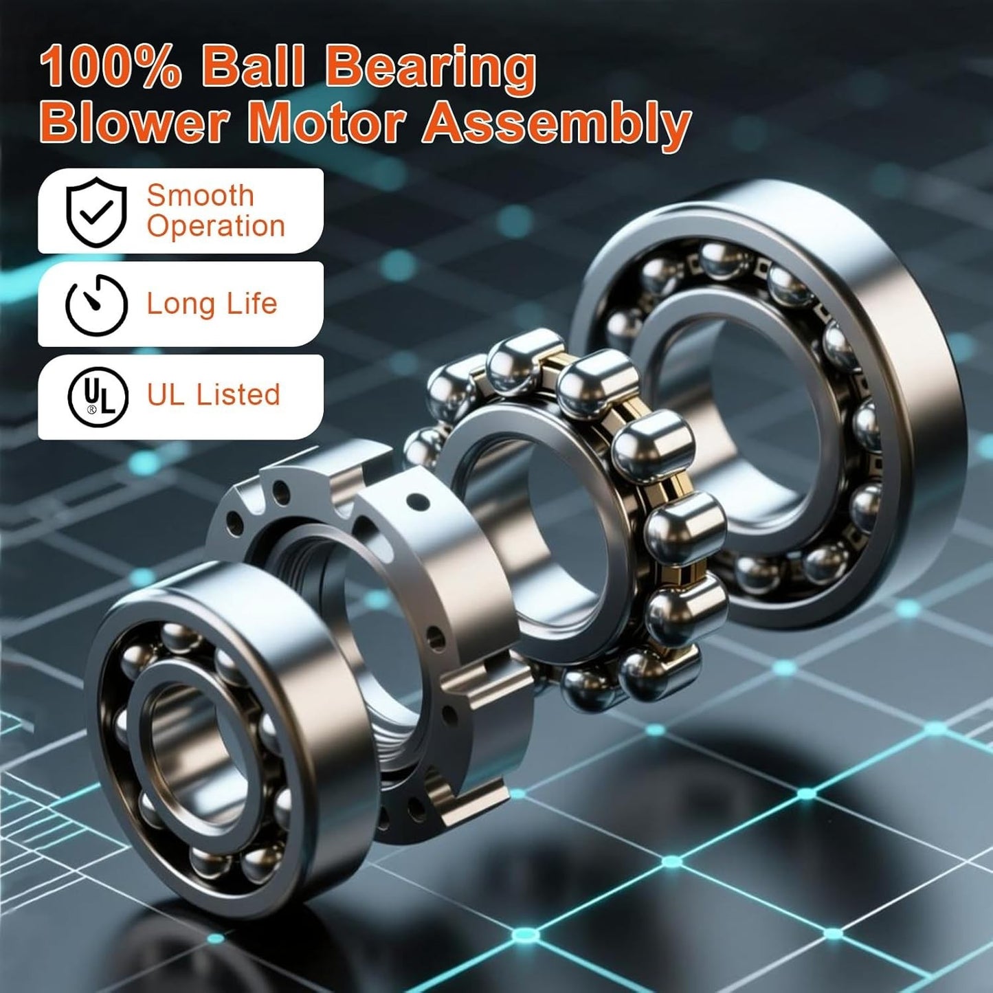 Adviace Fireplace Fan Kit for Regency Wood & Gas Stove, 910-157/P Blower Kit