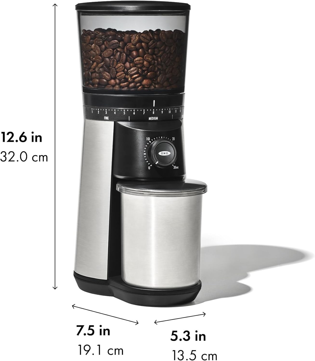 OXO Brew Conical Burr Coffee Grinder Stainless Steel 8717000 New in Box